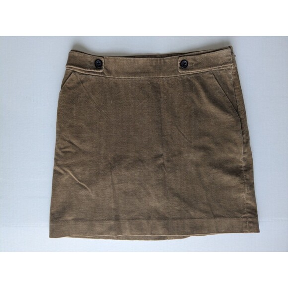 Banana Republic Mini Skirt Women's Size 4 Brown Corduroy - Picture 1 of 11